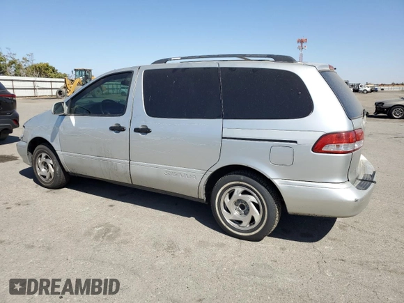 2002 Toyota Sienna LE with VIN 4T3ZF13CX2U458385, listed as a Copart auction lot 69523254 with 187,836 mi miles and Salvage Title. Bid and sale history available at carsss.com. Image 2.