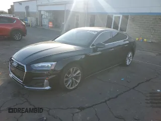 2021 Audi A5 Sportback Premium with VIN WAUABCF5XMA040120, listed as a Copart auction lot 85232794 with 95,388 mi miles and Salvage Title. Bid and sale history available at carsss.com. Image 1.