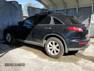 2005 Infiniti FX with VIN JNRAS08U85X110430, listed as a Copart auction lot 43570854 with Not Provided miles and Clean Title. Bid and sale history available at carsss.com. Image 2.