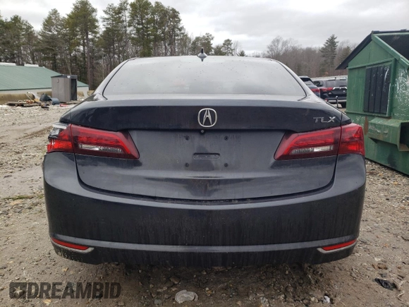2016 Acura TLX V6 Tech with VIN 19UUB2F54GA009817, listed as a Copart auction lot 47186925 with 0 mi miles and Salvage Title. Bid and sale history available at carsss.com. Image 6.