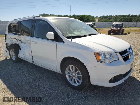 2018 Dodge Grand Caravan SXT with VIN 2C4RDGCG4JR360103, listed as a Copart auction lot 53209605 with 153,827 mi miles and Salvage Title. Bid and sale history available at DreamBid. Image 4.