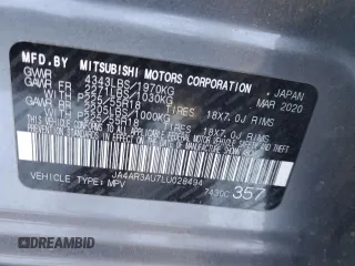 2020 Mitsubishi Outlander Sport ES 2.0 with VIN JA4AR3AU7LU028494, listed as a Copart auction lot 41793695 with 75,549 mi miles and Salvage Title. Bid and sale history available at carsss.com. Image 13.