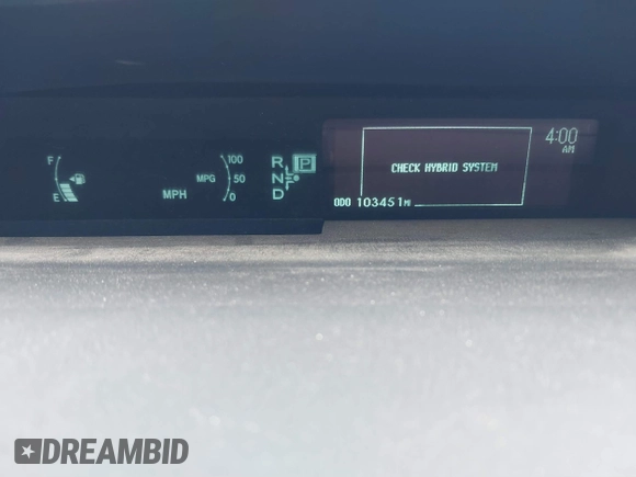 2010 Toyota Prius II with VIN JTDKN3DU7A0230967, listed as a IAAI auction lot 41896710 with 103,451 mi miles. Bid and sale history available at carsss.com. Image 7.