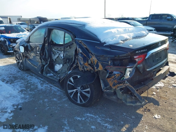 2018 Nissan Maxima SL with VIN 1N4AA6APXJC381054, listed as a IAAI auction lot 41400329 with 276,678 mi miles. Bid and sale history available at carsss.com. Image 3.