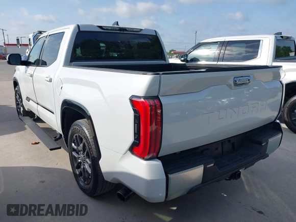 2022 Toyota Tundra 2WD Platinum with VIN 5TFNA5AB1NX011149, listed as a IAAI auction lot 42063730 with 44,531 mi miles. Bid and sale history available at carsss.com. Image 3.