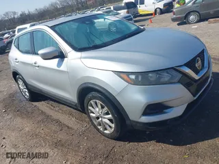 2021 Nissan Rogue Sport S with VIN JN1BJ1AV6MW563792, listed as a IAAI auction lot 41778846 with 77,790 mi miles. Bid and sale history available at carsss.com. Image 1.
