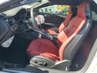 2024 Audi S5 Premium Plus with VIN WAUP4AF56RA011343, listed as a Copart auction lot 48170165 with 13,339 mi miles and Salvage Title. Bid and sale history available at DreamBid. Image 7.