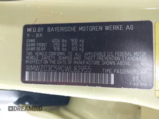 2012 MINI Countryman S z VIN WMWZC3C59CWL82955, wystawiony jako IAAI lot #42237702 z przebiegiem 61 903 mil mil oraz . Historia ofert i sprzedaży dostępna na DreamBid. Obrazek 9.