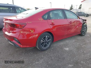 2024 Kia Forte LXS with VIN 3KPF24AD1RE722739, listed as a IAAI auction lot 40974481 with 14,544 mi miles. Bid and sale history available at carsss.com. Image 4.