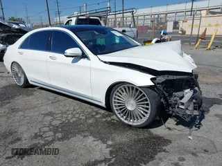2017 Mercedes-Benz S 550 with VIN WDDUG8CB0HA322948, listed as a IAAI auction lot 41651423 with Not Provided miles and . Bid and sale history available at carsss.com. Image 1.