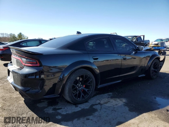 2023 Dodge Charger SRT Hellcat Widebody Jailbreak with VIN 2C3CDXL97PH615322, listed as a Copart auction lot 49891025 with 20,508 mi miles and Salvage Title. Bid and sale history available at carsss.com. Image 3.