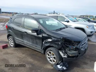 2018 Ford EcoSport SE with VIN MAJ6P1ULXJC228707, listed as a IAAI auction lot 41630469 with 91,070 mi miles. Bid and sale history available at carsss.com. Image 1.