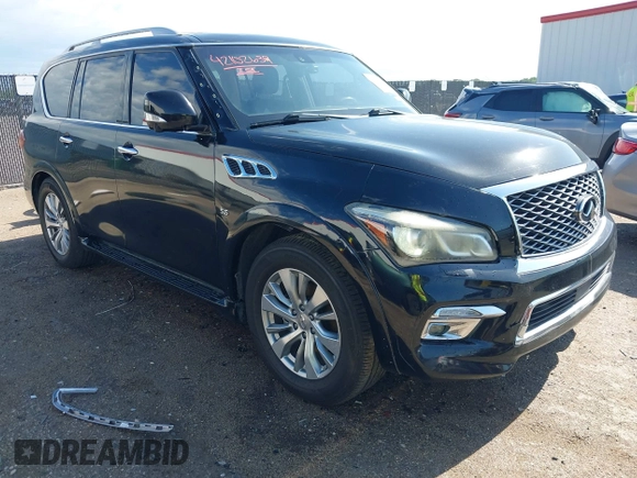 2016 Infiniti QX80 with VIN JN8AZ2NF7G9610426, listed as a IAAI auction lot 42102639 with 175,935 mi miles and . Bid and sale history available at DreamBid. Image 1.