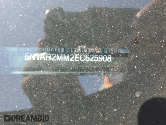 2014 Nissan Pathfinder SL z VIN 5N1AR2MM2EC625908, wystawiony jako Copart lot #68802264 z przebiegiem 154 890 mil mil oraz Szkoda całkowita • Salvage title. Historia ofert i sprzedaży dostępna na DreamBid. Obrazek 13.