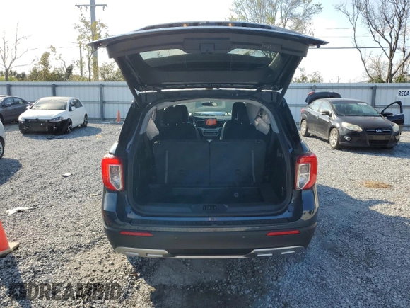 2024 Ford Explorer XLT with VIN 1FMSK7DH0RGA34287, listed as a Copart auction lot 46893315 with 7,131 mi miles and Salvage Title. Bid and sale history available at carsss.com. Image 6.