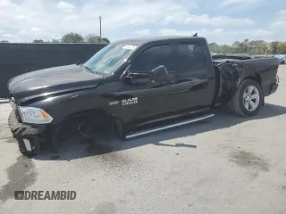 2014 Ram 1500 Sport with VIN 1C6RR6HT1ES372352, listed as a Copart auction lot 54484735 with 104,236 mi miles and Salvage title. Bid and sale history available at DreamBid. Image 1.