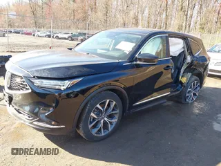 2023 Acura MDX w/Technology Package with VIN 5J8YE1H47PL018815, listed as a IAAI auction lot 41849145 with 28,045 mi miles. Bid and sale history available at carsss.com. Image 2.