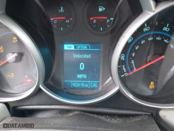 2014 Chevrolet Cruze LS with VIN 1G1PA5SG1E7182561, listed as a IAAI auction lot 41818810 with 162,415 mi miles. Bid and sale history available at carsss.com. Image 7.