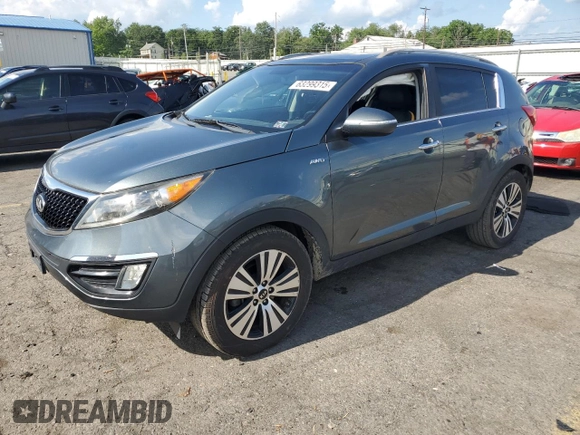 2014 Kia Sportage EX with VIN KNDPCCAC0E7574922, listed as a Copart auction lot 63299315 with 150,905 mi miles and Salvage title. Bid and sale history available at DreamBid. Image 1.