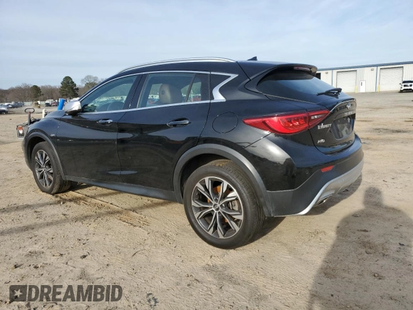 2018 Infiniti QX30 Luxury with VIN SJKCH5CR1JA044207, listed as a Copart auction lot 45310345 with Not provided miles and Salvage title. Bid and sale history available at DreamBid. Image 2.