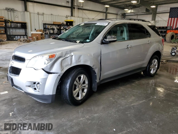 2012 Chevrolet Equinox LTZ with VIN 2GNFLGEK9C6263210, listed as a Copart auction lot 37950943 with 123,159 mi miles and Salvage Title. Bid and sale history available at carsss.com. Image 1.