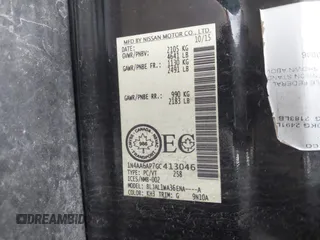 2016 Nissan Maxima SL z VIN 1N4AA6AP7GC413046, wystawiony jako IAAI lot #42037172 z przebiegiem 130 394 mil mil oraz . Historia ofert i sprzedaży dostępna na DreamBid. Obrazek 9.