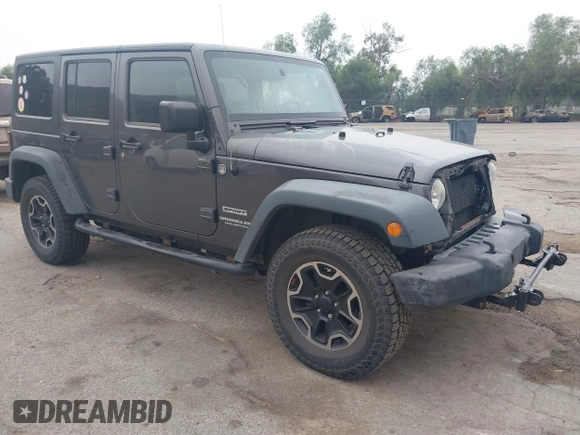 2014 Jeep Wrangler Unlimited Sport with VIN 1C4BJWDG7EL244749, listed as a IAAI auction lot 41871127 with 128,420 mi miles and . Bid and sale history available at DreamBid. Image 1.