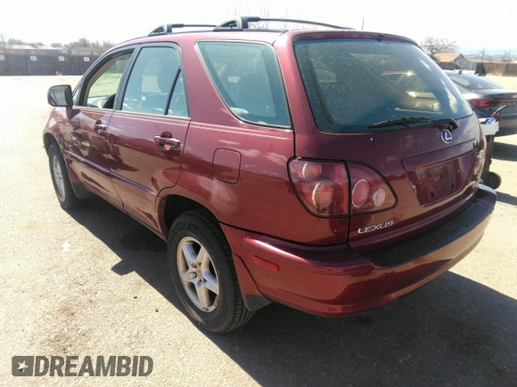 2000 Lexus RX with VIN JT6HF10U6Y0146917, listed as a IAAI auction lot 41892713 with 170,756 mi miles. Bid and sale history available at carsss.com. Image 3.