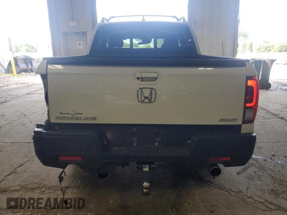 2022 Honda Ridgeline RTL-E with VIN 5FPYK3F78NB006440, listed as a Copart auction lot 63278805 with 51,804 mi miles and Salvage title. Bid and sale history available at DreamBid. Image 6.