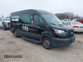 2023 Ford Transit Passenger XL with VIN 1FBAX2C85PKC08858, listed as a IAAI auction lot 41505754 with 45,897 mi miles and . Bid and sale history available at carsss.com. Image 1.