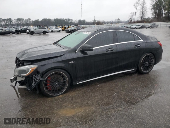 2016 Mercedes-Benz CLA 45 AMG with VIN WDDSJ5CB4GN347432, listed as a Copart auction lot 42567015 with 96,945 mi miles and Salvage Title. Bid and sale history available at DreamBid. Image 1.