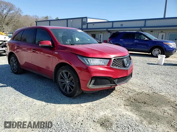 2019 Acura MDX Technology with VIN 5J8YD4H02KL004329, listed as a Copart auction lot 46616055 with 58,772 mi miles and Salvage title. Bid and sale history available at DreamBid. Image 11.