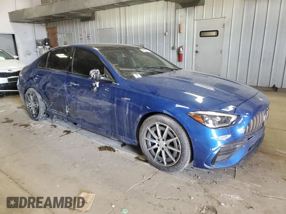 2023 Mercedes-Benz C 43 AMG with VIN W1KAF8HB5PR120847, listed as a Copart auction lot 88552215 with 15,359 mi miles and Salvage Title. Bid and sale history available at DreamBid. Image 4.