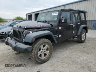 2015 Jeep Wrangler Unlimited Willys Wheeler with VIN 1C4BJWDG3FL601197, listed as a Copart auction lot 53832465 with 216,141 mi miles and Salvage Title. Bid and sale history available at DreamBid. Image 1.