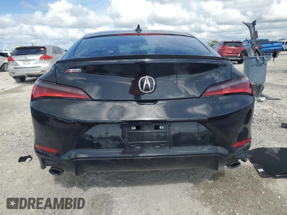 2023 Acura Integra Technology with VIN 19UDE4G76PA000944, listed as a Copart auction lot 60218825 with 38,661 mi miles and Salvage title. Bid and sale history available at DreamBid. Image 6.