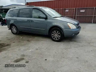 2009 Kia Sedona EX with VIN KNDMB233396299667, listed as a Copart auction lot 80186774 with 197,328 mi miles and Salvage Title. Bid and sale history available at carsss.com. Image 12.