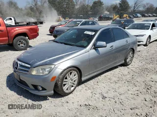 2009 Mercedes-Benz C-Class 3.0L Sport with VIN WDDGF81X59R085083, listed as a Copart auction lot 50717765 with 191,689 mi miles and Salvage Title. Bid and sale history available at carsss.com. Image 1.