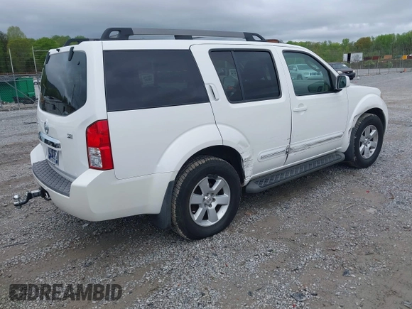 2008 Nissan Pathfinder S with VIN 5N1AR18UX8C606533, listed as a IAAI auction lot 41971085 with 192,185 mi miles. Bid and sale history available at carsss.com. Image 4.