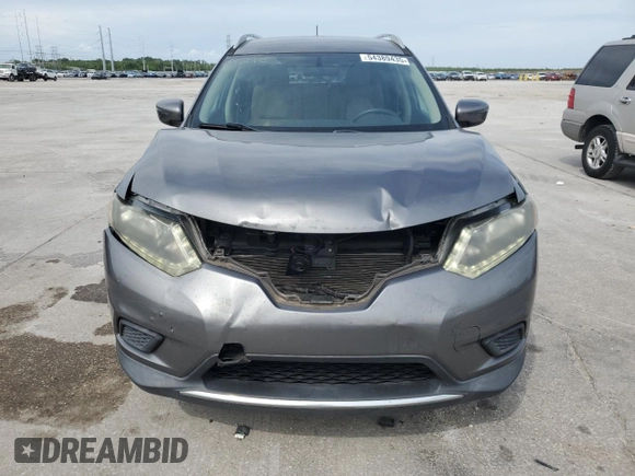 2016 Nissan Rogue S with VIN 5N1AT2MNXGC824329, listed as a Copart auction lot 54389435 with 120,464 mi miles and Salvage Title. Bid and sale history available at DreamBid. Image 5.