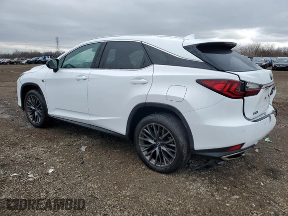 2021 Lexus RX 350 F Sport with VIN 2T2SZMDA4MC274060, listed as a Copart auction lot 51144745 with 49,332 mi miles and Salvage Title. Bid and sale history available at DreamBid. Image 2.