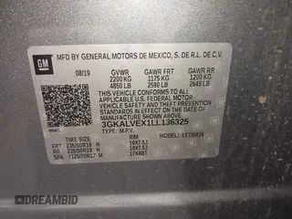 2020 GMC Terrain SLT с VIN 3GKALVEX1LL136325, выставлен на аукционе IAAI как лот 42589639 с пробегом 98 848 миль миль и . История ставок и продаж доступна на DreamBid. Изображение 9.