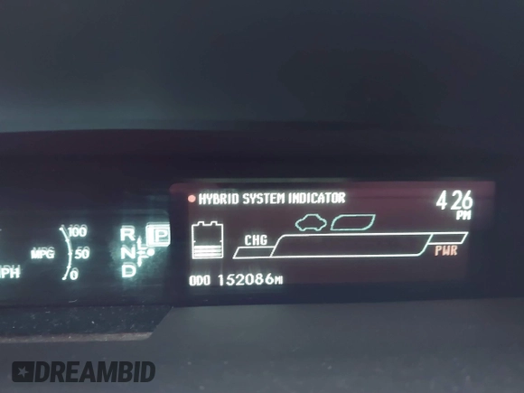 2012 Toyota Prius One with VIN JTDKN3DU2C5405826, listed as a IAAI auction lot 41180082 with 152,086 mi miles and . Bid and sale history available at DreamBid. Image 15.