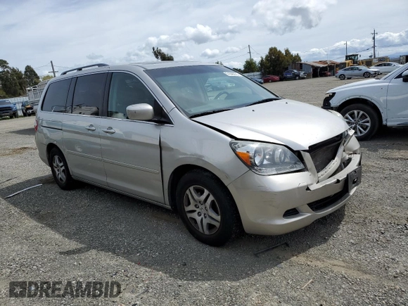 2007 Honda Odyssey EX-L with VIN 5FNRL38797B417341, listed as a Copart auction lot 51848675 with 193,017 mi miles and Salvage Title. Bid and sale history available at carsss.com. Image 4.