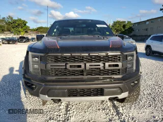 2022 Ford F-150 Raptor with VIN 1FTFW1RGXNFB95074, listed as a Copart auction lot 43933225 with 0 mi miles and Salvage Title. Bid and sale history available at carsss.com. Image 5.