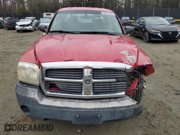 2005 Dodge Dakota ST with VIN 1D7HE28K65S327610, listed as a Copart auction lot 85671484 with 188,264 mi miles and Salvage Title. Bid and sale history available at DreamBid. Image 5.