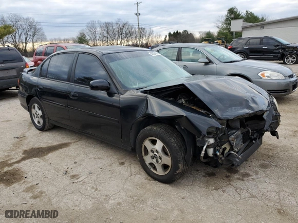 2003 Chevrolet Malibu LS with VIN 1G1NE52J33M520239, listed as a Copart auction lot 45324504 with 0 mi miles and Non Repairable. Bid and sale history available at carsss.com. Image 4.