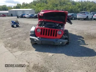 2020 Jeep Wrangler Sport with VIN 1C4GJXAG9LW207584, listed as a Copart auction lot 72312324 with Not provided miles and Salvage title. Bid and sale history available at DreamBid. Image 11.
