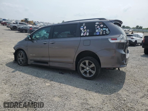 2017 Toyota Sienna SE with VIN 5TDXZ3DC3HS873163, listed as a Copart auction lot 59383605 with 81,223 mi miles and Salvage title. Bid and sale history available at DreamBid. Image 2.