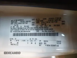 2014 Ford Econoline Passenger XL с VIN 1FBSS3BL8EDB04056, выставлен на аукционе IAAI как лот 42081622 с пробегом 221 749 миль миль и . История ставок и продаж доступна на DreamBid. Изображение 9.