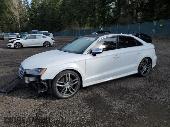 2016 Audi S3 Premium Plus with VIN WAUB1GFF0G1096658, listed as a Copart auction lot 47804155 with 122,049 mi miles and Salvage Title. Bid and sale history available at carsss.com. Image 1.